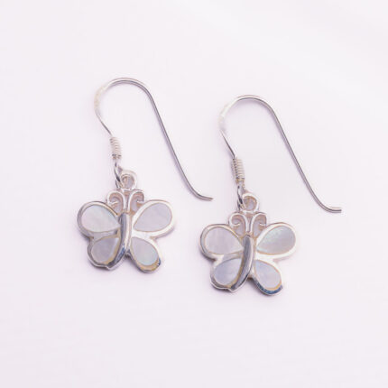 Srebrne naušnice “Viseći leptiri”