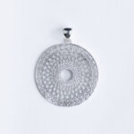 Srebrni privjesak “Rozeta/čipka”