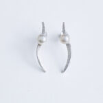 Srebrne naušnice “Zagrada s biserom”