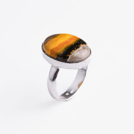 Srebrni prsten “Bumblebee jasper“