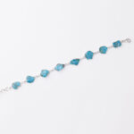 Srebrna narukvica “Komadi tirkiza“ 1