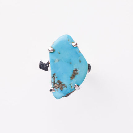 Srebrni prsten “Komad tirkiza“ 1