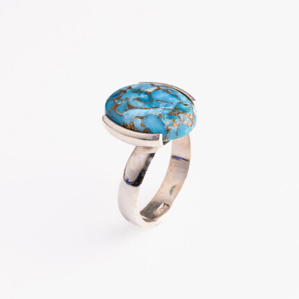 Srebrni prsten “Oval tirkiza“ 2