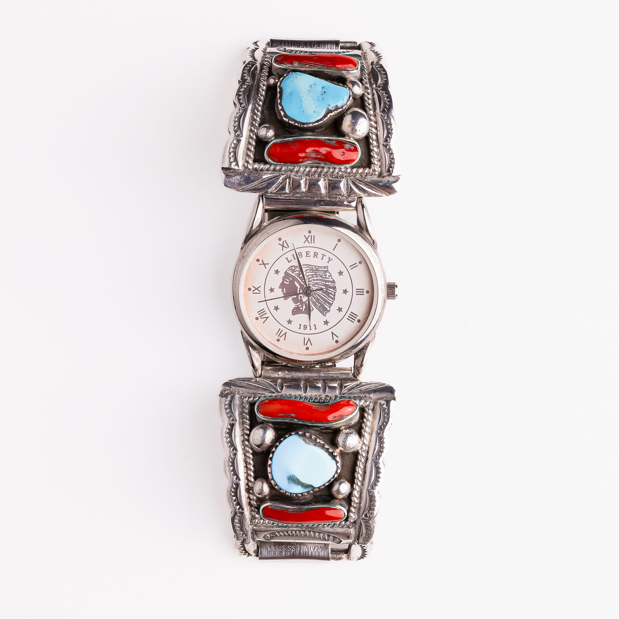 Srebrni sat “Koralj i tirkiz” 1 Srebrni sat “Koralj i tirkiz” 1