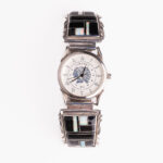 Srebrni sat “Inlay oniks i opal sat” 1