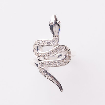 Srebrni prsten “Sjajna zmija” 1