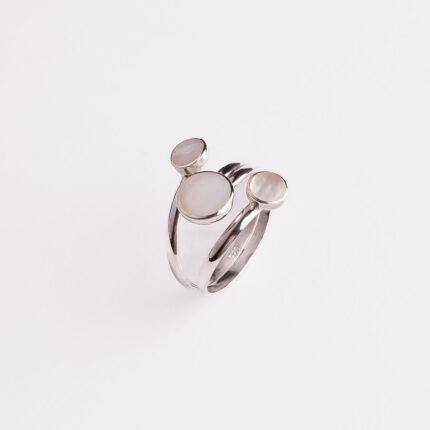 Srebrni prsten “Zaigrani krugovi“ 2