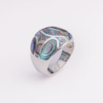 Srebrni prsten “ Debela burma sa sedefom 1”