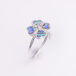 Srebrni prsten “Djetelina od sedefa”