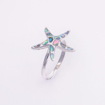 Srebrni prsten “Morska zvijezda od sedefa”