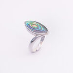 Srebrni prsten “Špic oval od sedefa”