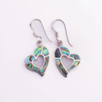 Srebrne naušnice “Viseća šuplja srca”