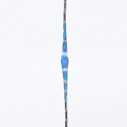 Srebrna narukvica “Plavi opal”