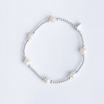 Srebrna narukvica “Perle i kuglice”