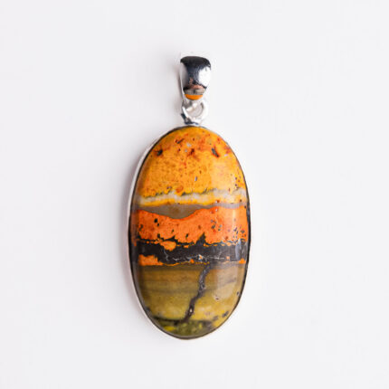 Srebrni privjesak “Bumblebee jasper“ 2